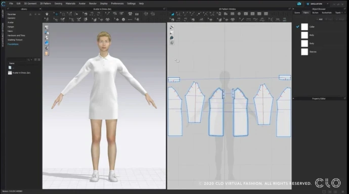 CLO 3D 2D Pattern Making